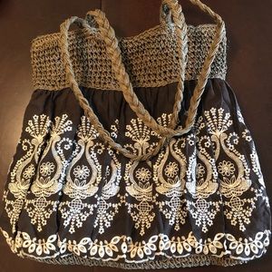 Cappelli Straw Purse brown